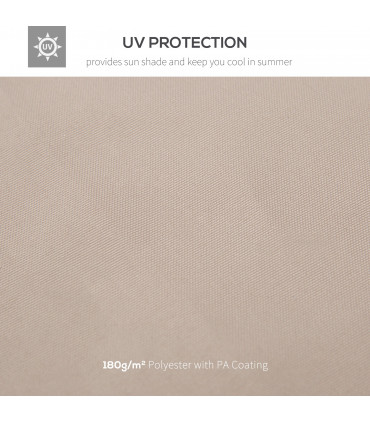 Gazebo Canopy Roof Top Replacement Cover Spare Part Deep Beige 300cm x 300cm