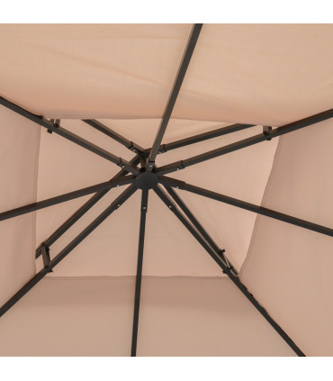 Gazebo Canopy Roof Top Replacement Cover Spare Part Deep Beige 300cm x 300cm
