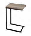 Steel Black W 30 x L 40 x H 60cm C Shaped Side Table Black Powder Coating