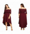 Flo Midi party dress – Wine, 4XL