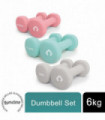 Gymcline Dumbbell Set 6KG w/ Robust Design for Beginners Cardio Workout Training