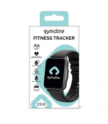 Gymcline Ciro Fitness Tracker w/ 25 Sports Modes & IP68 Water Protection, Black