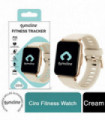 Gymcline Ciro Fitness Tracker w/ 25 Sports Modes & IP68 Water Protection, Cream