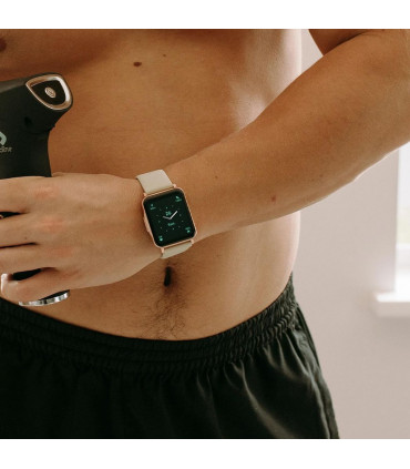 Gymcline Ciro Fitness Tracker w/ 25 Sports Modes & IP68 Water Protection, Cream