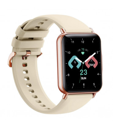 Gymcline Ciro Fitness Tracker w/ 25 Sports Modes & IP68 Water Protection, Cream