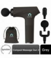 Gymcline Massage Gun Compact Size with 1500mAh Battery & 3 Speed Modes, Grey