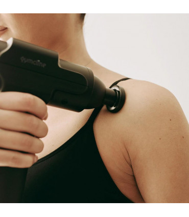 Gymcline Massage Gun Compact Size with 1500mAh Battery & 3 Speed Modes, Grey