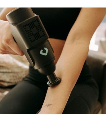 Gymcline Massage Gun Compact Size with 1500mAh Battery & 3 Speed Modes, Grey