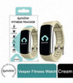 Gymcline Vesper Fitness Tracker with Body Temperature Monitoring, Cream