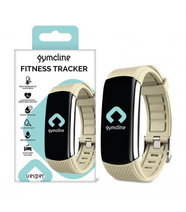 Gymcline Vesper Fitness Tracker with Body Temperature Monitoring, Cream