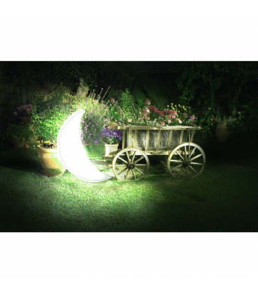 Garden Lamp High-quality materials White 135x43x89cm LED Floating Halfmoon