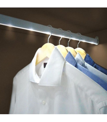 Lighting Bar With Motion Heat Sensor Aluminum 10 LED's 76cm White