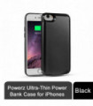 Power Bank Case Black Ultra-Thin 3500mAh for 6/6S/7 - Scratch-Guard Protection