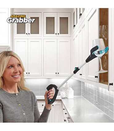 Lightweight Folding Long Reach Picker Grabber Grabbing Tool with LED Light