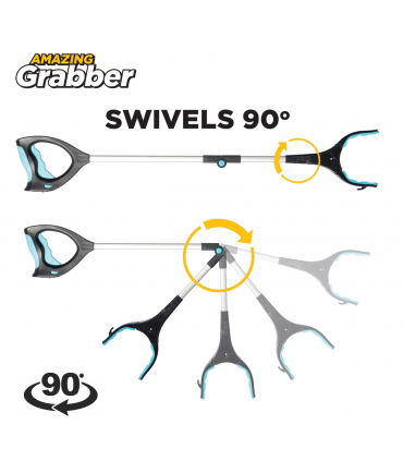 Lightweight Folding Long Reach Picker Grabber Grabbing Tool with LED Light