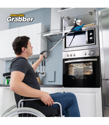 Lightweight Folding Long Reach Picker Grabber Grabbing Tool with LED Light