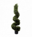 120cm Green Sprial Boxwood Artificial Tree UV Resistant Outdoor Garden & Patio