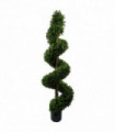 Outdoor Green Plastic 150cm Sprial Buxus Artificial Tree UV Resistant - 150cm