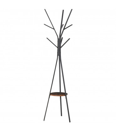 Coat Rack Metal Brown 180cm Free Standing Coat Rack Shelf Holder Hat Hanger