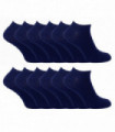 Cihat 12 Pack Children's Cotton Trainer Socks (12-3 / Navy)