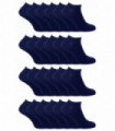 Cihat 24 Pack Children's Cotton Trainer Socks (12-3 / Navy)