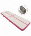 Inflatable Gymnastics Mat with Pump 500x100x15 cm PVC Pink