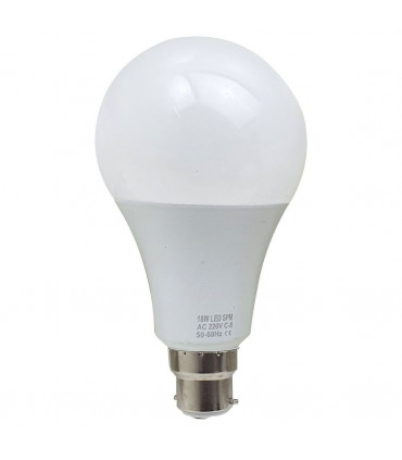 LED Light Bulbs 10 Pack 18W B22 Screw Cool White 6000K Non Dimmable Lights