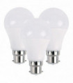 LED Cool White Bulb Pack of 3 PVC Metal 80lm/W 220V - 250V 25,000 hrs CE RoHS