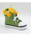 Planter 34CM Green Trainer Painted Plant Pot Hand Finished Indoor Outdoor Use