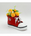 Planter 34CM Red Trainer Hand Finished Indoor Outdoor Use Home Decor Whimsical