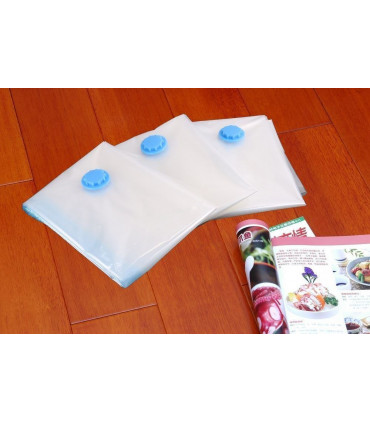 Vacuum Storage Bags 4pc Medium Travel Reusable 50 x 70cm Odor-Free