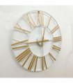 Wall Clock 60CM White Modern Sleek Design Easy to Hang Battery Operated