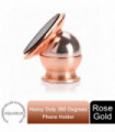 AQ Heavy Duty 360 Degrees Rotation Universal Magnet Phone Holder, Rose Gold