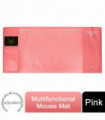 Mouse Mat AQ Multifunctional & Eco-friendly Office Desk PVC+DS Material, Pink