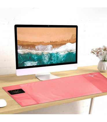 Mouse Mat AQ Multifunctional & Eco-friendly Office Desk PVC+DS Material, Pink