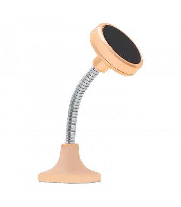 Car Spring Magnetic Holder- Rose Gold 360° rotation 3M adhesive ABS magnet metal