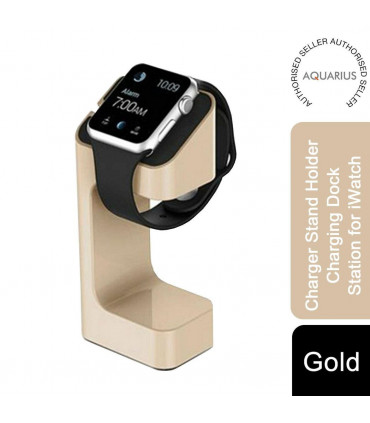 Charging Dock Station for Watch ABS Plastic Gold 38mm/42mm Aquarius Stand Holder