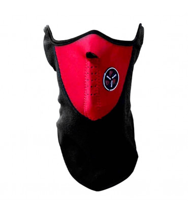 Aquarius Thermal Neoprene Face & Neck Mask Warm & Breathable Biker Mask, Red