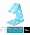 ABS Plastic Blue 13 x 7.5 x 2cm Folding Table Top Phone Holder, Blue