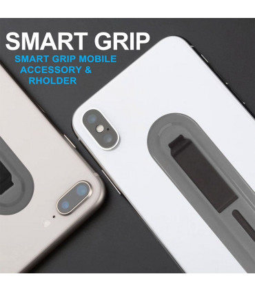 Aquarius Universal Finger Grip Ring Band Smart Mobile Phone Holder - Grey