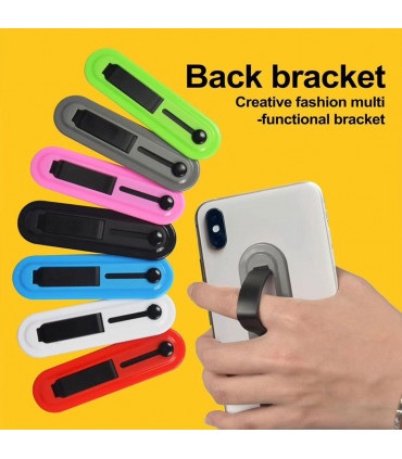 Aquarius Universal Finger Grip Ring Band Smart Mobile Phone Holder - Grey