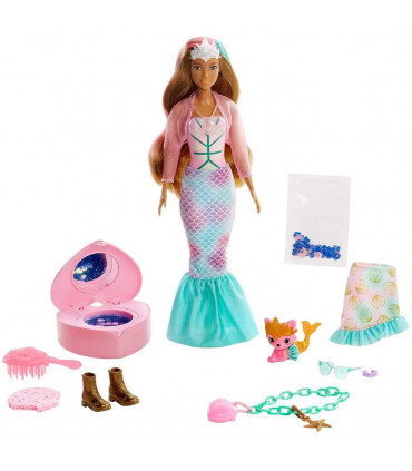 Doll Colour Reveal Peel Mermaid 25 Accessories Toy Gift For Kids GXV93