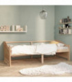 3-Seater Day Bed Solid Pinewood 90x200 cm