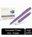 Power Pen 700mAh - Purple Charging Smartphone Micro USB Flash Adapter