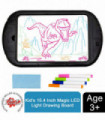 LED Light Dinosaur Pictures Magic Drawing Board 35x19.5x3cm ABS + acrylic Black