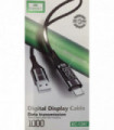 Earldom charging cable displays parameters on LED screen EC-128C