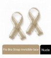 Bra Strap Nude Lace Polyamide Adjustable Invisible Shoulder One Pair 18mm Width