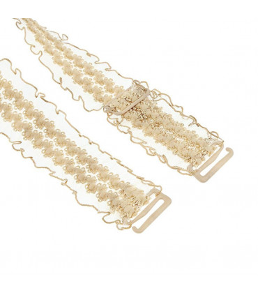 Bra Strap Nude Lace Polyamide Adjustable Invisible Shoulder One Pair 18mm Width