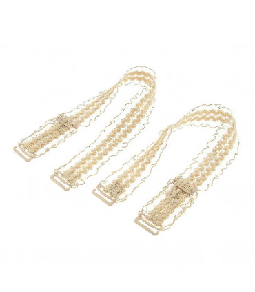 Bra Strap Nude Lace Polyamide Adjustable Invisible Shoulder One Pair 18mm Width