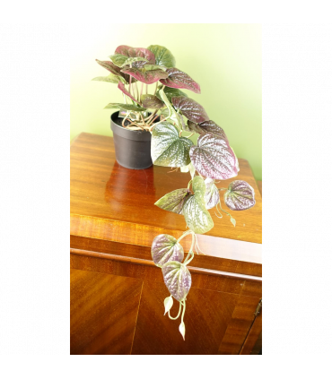 Artificial Trailing Purple Potted Pothos Plant Plastic Purple 35cm 35cm